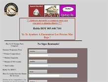 Tablet Screenshot of casasensantamaria.valleyhillsrealty.com